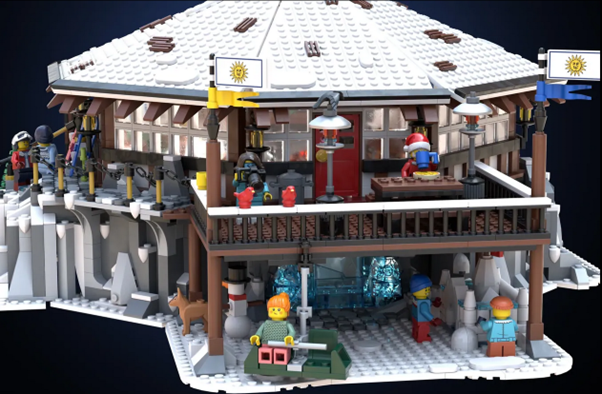 Round House Ski Lodge LEGO Ideas 2023